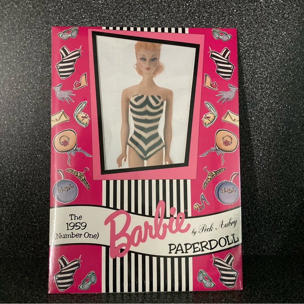Vintage BARBIE retro NIP sealed Barbie paper doll by Peck Aubrey